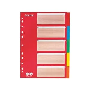 Comparateur de prix : LEITZ Intercalaires en carton, blanc, A4, 5 positions, ()