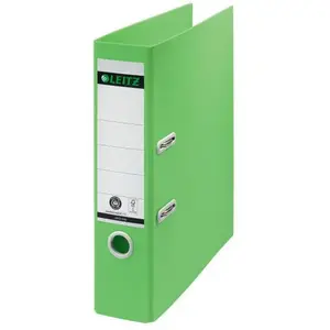 Classeur Ã Levier 180Â° A4 80mm Recycle Leitz Vert pas cher