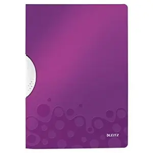 Comparateur de prix : Leitz wow couleur clip dossier - violet 41850062