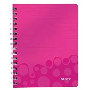 Comparateur de prix : Leitz wow cahier 160 pages à spirale quadrillé 5x5 (petits carreaux) a5 (17x22 cm) rose métallisé 46410023
