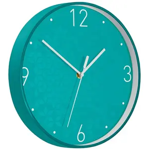 Comparateur de prix : Leitz WOW Horloge Murale Quartz, Idéale pour le Bureau, la Cuisine, le Salon et la Salle de Bains, 29 cm - Menthe