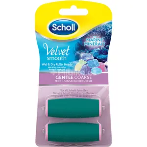 Scholl Scholl Velvet Smooth Rape Electrique Wet And Dry 2 Rouleaux pas cher