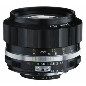 Voigtländer Voigtlander obiektyw nokton sl iis 58 mm f1,4 do nikon f - czarny VG1150