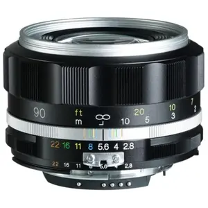 Voigtlander APO-Skopar 2.8 / 90 mm SLII-S, noir / argent, pour Nikon A...