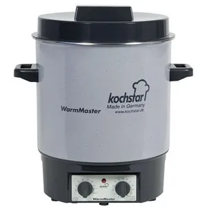 Kochstar Einkochautomat WarmMaster S mit Uhr 27 l Ø35cm steingrau/weiß pas cher