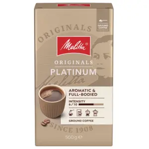 Café moulu Melitta Originals Platinum, 500 g pas cher