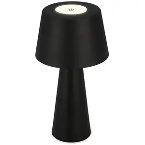 Comparateur de prix : Briloner Lampe à poser LED rechargeable Kihi, noir