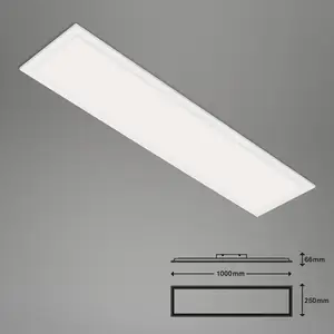 Comparateur de prix : Briloner Plafonnier LED Piatto S dimmable CCT blanc 100x25cm