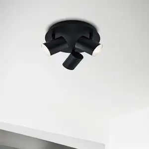 Comparateur de prix : Briloner Plafonnier à spots Banyo Splash GU10 IP44 rond 3 l
