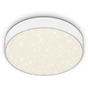 Briloner Plafonnier LED Flame Star, Ø 21,2 cm, blanc pas cher