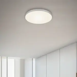 Comparateur de prix : Briloner Plafonnier LED Flame, Ø 28,7 cm, argenté