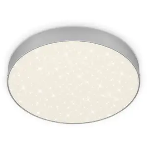 Comparateur de prix : Briloner Plafonnier LED Flame Star, Ø 28,7 cm, argenté