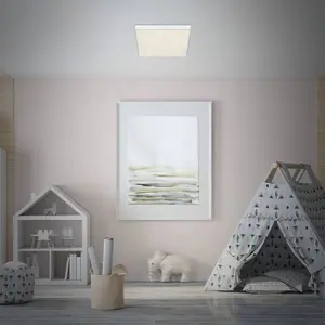 Comparateur de prix : Briloner Plafonnier LED Flame Star 840 28,7x28,7 cm blanc