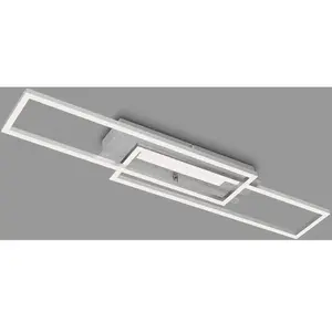 Briloner Plafonnier LED Frame Mid, 3 000 K, aluminium pas cher