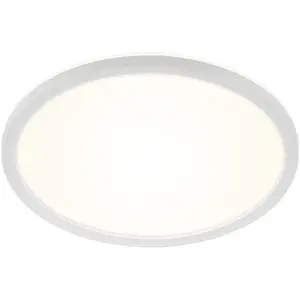 Comparateur de prix : BRILONER - Plafonnier de salle de bain LED avec rétroéclairage, lampe de salle de bain LED IP44, ultra plate, lumière blanc neutre, blanc, 290x35 mm (PxH)