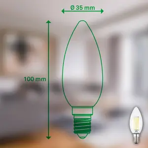 Briloner Ampoule LED bougie E14 2,5W claire 3000K 525 lm EEK A 2er pas cher