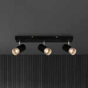 Comparateur de prix : Briloner Spot pour plafond Plek GU10 noir/argent à 3 lampes