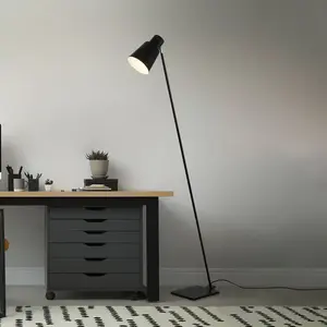 Comparateur de prix : Briloner Lampe sur pied Ekko, réglable, E27, noir