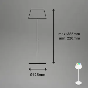 Comparateur de prix : BRILONER RGB batterie lampe de table 2 en 1, tactile, lumière mobile...