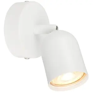 Comparateur de prix : BRILONER Lampe de lecture, applique murale d'intérieur, lampe de salon pivotante, métal blanc