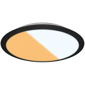 Briloner Plafonnier LED 3767015 CCT IP44 noir pas cher