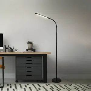 Comparateur de prix : Briloner Lampadaire LED Pivaz réglable tactile noir