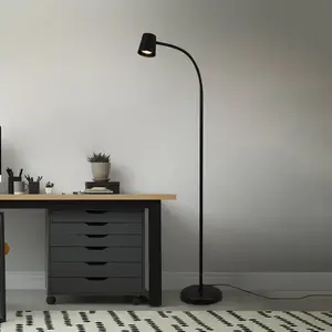 Comparateur de prix : Briloner Lampe sur pied Skriva, réglable, GU10, noir