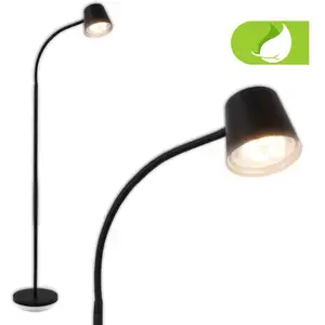Comparateur de prix : Briloner Lampe sur pied LED rechargeable Cielo, noir, variateur d'inte...