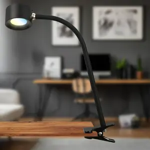 Comparateur de prix : Briloner Lampe à pince LED rechargeable Tari, noir, CCT, variateur tac...