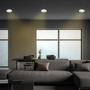 Comparateur de prix : Briloner Luminaire encastrable LED Desi, chrome mat, Ø9cm, intensité v...
