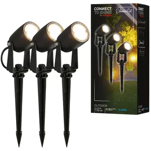 Comparateur de prix : Briloner Spot LED à piquer dans le sol 3928035 12 V Extension triple noir Ø 4 cm