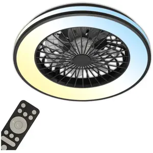 Briloner - led Plafonnier avec ventilateur, 5 vitesses, couleur de lum...Vendu paramazon