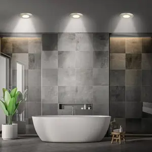 Comparateur de prix : BRILONER - Lot de 3 spots encastrés pour salle de bain LED 230 V Boîti...