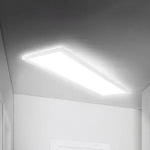 Comparateur de prix : Briloner Panneau LED Move, capteur, 98 x 20 cm, IP44, plastique, blanc