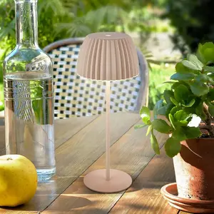Comparateur de prix : Briloner riffle Lampe de table led sans fil IP44, variateur, tactile, ...