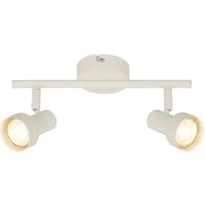 Comparateur de prix : Briloner Spot pour plafond Tapp, blanc, longueur 28 cm, à 2 lampes, mé...