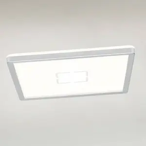 Comparateur de prix : Briloner Plafonnier LED Free, 29 x 29 cm, argenté