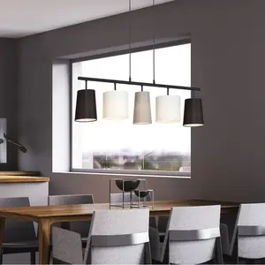 Comparateur de prix : Briloner Suspension Shades avec 5 abat-jour tissu