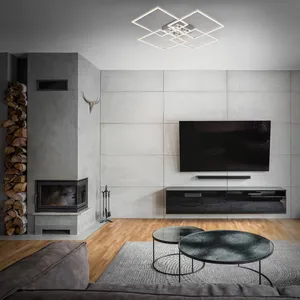 Comparateur de prix : Briloner Plafonnier LED Frames, 4 carrés, pivotant