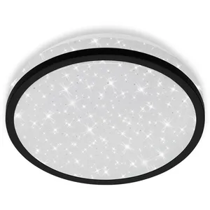 Comparateur de prix : Plafonnier led Briloner leuchten nigra, 10 w, 900 lm, IP20, noir, plastique, ø 21,7 cm
