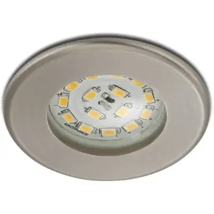 Comparateur de prix : Briloner Spot encastré LED Nikas IP44 nickel
