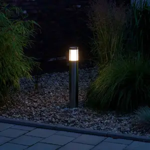 Albert Leuchten Extraordinaire borne lumineuse Primo en inoxVendu parluminaire