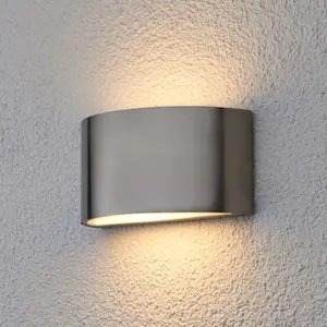 Albert Leuchten Applique murale Mombasa, couleur acier, G9, acier inoxydableVendu parluminaire
