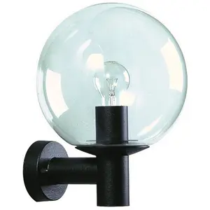 Albert Leuchten Applique d'extérieur en verre noireVendu parluminaire