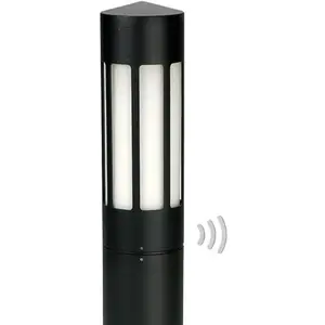 Albert Leuchten Borne lumineuse 256 noire avec détect de mouvementVendu parluminaire