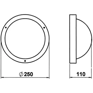 Albert Leuchten Applique / plafonnier d'extérieur 297 noir, E27Vendu parluminaire