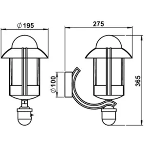 Albert Leuchten Applique d'extérieur Dorothee style rustique bruneVendu parluminaire