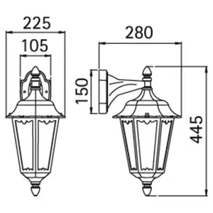 Albert Leuchten Applique d'extérieur tendance 1818 marronVendu parluminaire