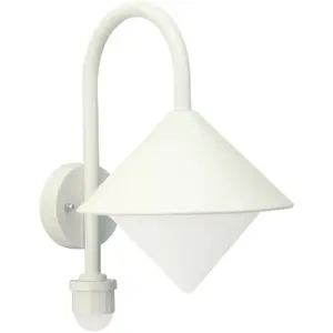 Albert Leuchten Applique d'extérieur Jolanda, blanc, détecteur de mouvementVendu parluminaire