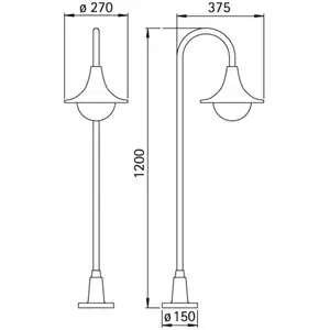 Albert Leuchten Borne lumineuse élégante 169 blancheVendu parluminaire
